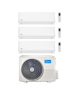 Climatizzatore Condizionatore Midea Evolution R32 WiFi Trial Split 7000 + 9000 + 9000 BTU con U.E. M3OG-21HFN8-Q INVERTER Cla... 2