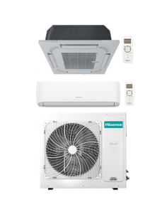 Climatizzatore Condizionatore Hisense Hi Comfort + Cassetta 4 vie R32 Dual Split Inverter 12000 + 12000 BTU con U.E. 3AMW72U4...