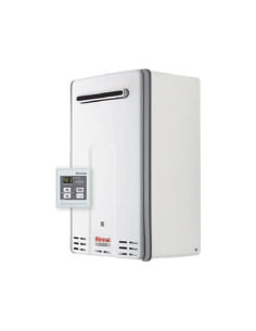 Scaldacqua Scaldabagno murale a gas metano Rinnai Infinity 28e Esterno flusso forzato per installazioni esterne + Comando a d...