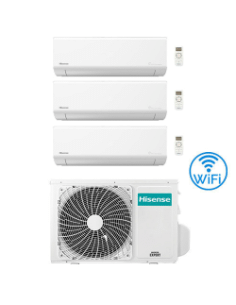 Climatizzatore Condizionatore Inverter Hisense Energy Ultra Wifi R32 Trial Split 9000 + 9000 + 18000 BTU con U.E. 3AMW72U4RJC...