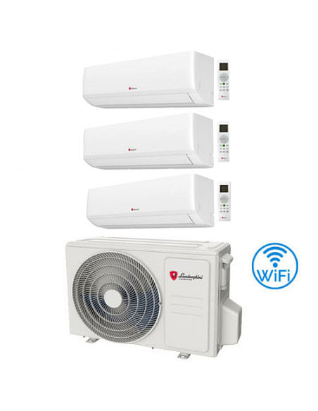 Climatizzatore Condizionatore Lamborghini Rubino Plus R32 Wifi Trial Split 7000 + 7000 + 7000 BTU con U.E. 28-4 2CO9AA2L 2700...