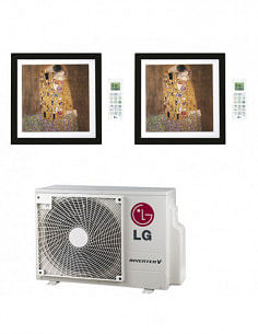 Climatizzatore Condizionatore LG Artcool Gallery R32 Dual Split Inverter 9000 + 12000 BTU con U.E. MU3R21 NOVITÁ Classe A+++/...