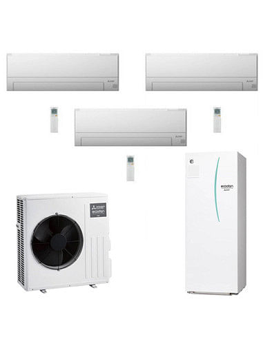 Pompa Di Calore Ibrida Mitsubishi Electric Ecodan Multi Hydrotank 7,5 Kw PXZ-4F75VG Con Unità Interna ERST20D-VM2D produzione...