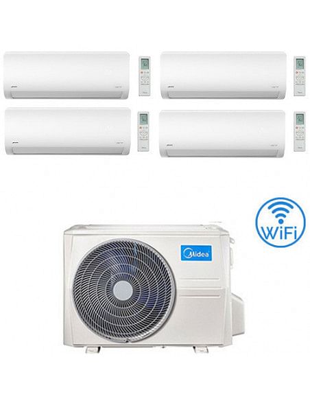 Climatizzatore Condizionatore Midea Xtreme WiFi R32 Quadri Split 9000 + 9000 + 9000 + 9000 BTU con U.E. M4O-36FN8-Q INVERTER ...