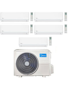 Climatizzatore Condizionatore Midea Evolution WiFi R32 Penta Split 9000 + 9000 + 9000 + 9000 + 9000 BTU con U.E. M5OE-42HFN8-... 2