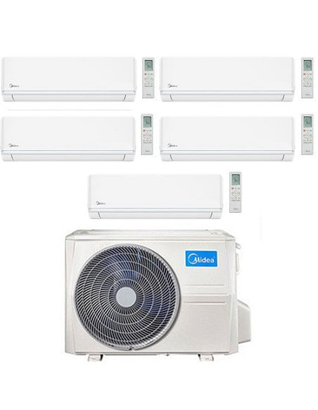 Climatizzatore Condizionatore Midea Evolution WiFi R32 Penta Split 9000 + 9000 + 9000 + 9000 + 9000 BTU con U.E. M5OE-42HFN8-...