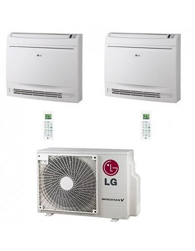 Climatizzatore Condizionatore LG Console R32 Dual Split Standard Inverter 12000 + 12000 BTU con U.E. MU3R21 NOVITÁ Classe A++...