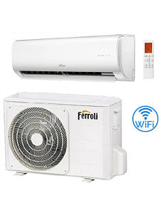 Climatizzatore Condizionatore Ferroli Serie Giada S Wifi DC Inverter R32 18000 BTU Classe A++/A+ - Climaway