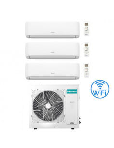 Climatizzatore Condizionatore Hisense Hi Comfort Wifi R32 Trial Split Inverter 9000 + 12000 + 12000 BTU con U.E. 3AMW72U4RJC ...