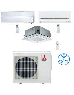 Climatizzatore Condizionatore Mitsubishi Kirigamine Style Bianco più MSZ-AP più cassetta Wifi Trial Split R32 Inverter 12000 ...
