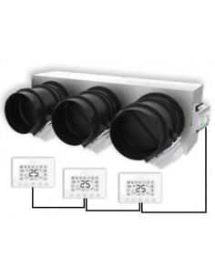 Kit completo 3 Vie con serrande motorizzate e termostati per climatizzatori canalizzati - Climaway 2