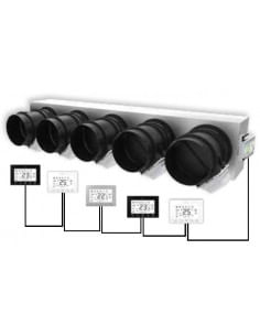 Kit completo 5 Vie con serrande motorizzate e termostati per climatizzatori canalizzati - Climaway 2