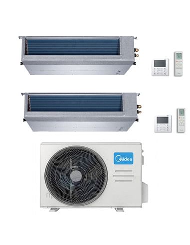 Climatizzatore Condizionatore Midea Canalizzato Dual 12000 + 18000 BTU con U.E. M3OA-27HFN8-Q INVERTER Classe A++/A+ - Climaway