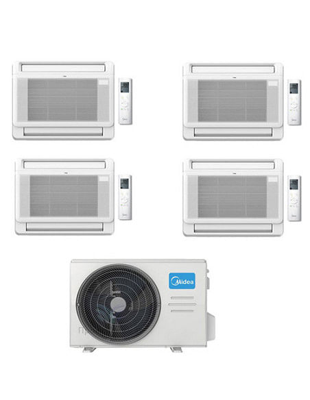 Climatizzatore Condizionatore Midea Console Quadri 9000 + 9000 + 9000 + 9000 BTU con U.E. M4OE-28HFN8-Q INVERTER Classe A++/A...