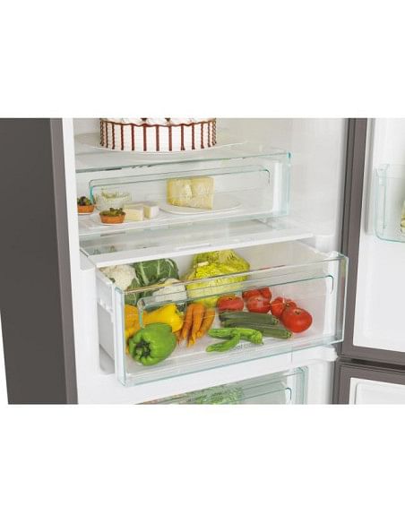 Candy Frigorifero Fresco WIFI Libera Installazione capienza 341 Litri Raffreddamento Statico Inox - CCE4T618EX/DX Classe E **...