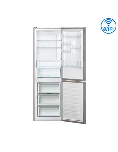 Candy Frigorifero Fresco WIFI Libera Installazione capienza 341 Litri Raffreddamento Statico Inox - CCE4T618EX/DX Classe E **...