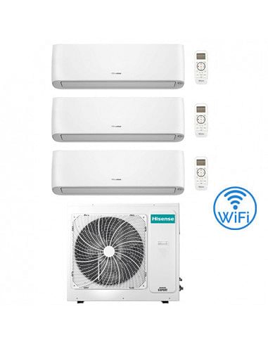 Climatizzatore Condizionatore Hisense Energy Pro Plus (Hi Energy) Wifi R32 Trial Split Inverter 9000 + 9000 + 9000 BTU con U....