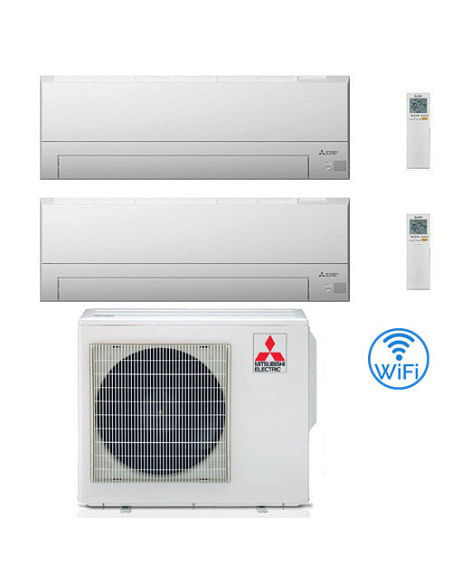 Climatizzatore Condizionatore Mitsubishi MSZ-BT Wifi R32 Dual Split Inverter 9000 + 12000 BTU con U.E. MXZ-3F54VF NOVITÁ Clas...