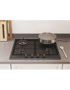 Piano cottura Candy collezione Classic a Gas 4 zone colore Anthracite Acciaio Inox CHW6BR4WGTGH ***PRONTA CONSEGNA*** - Climaway 2