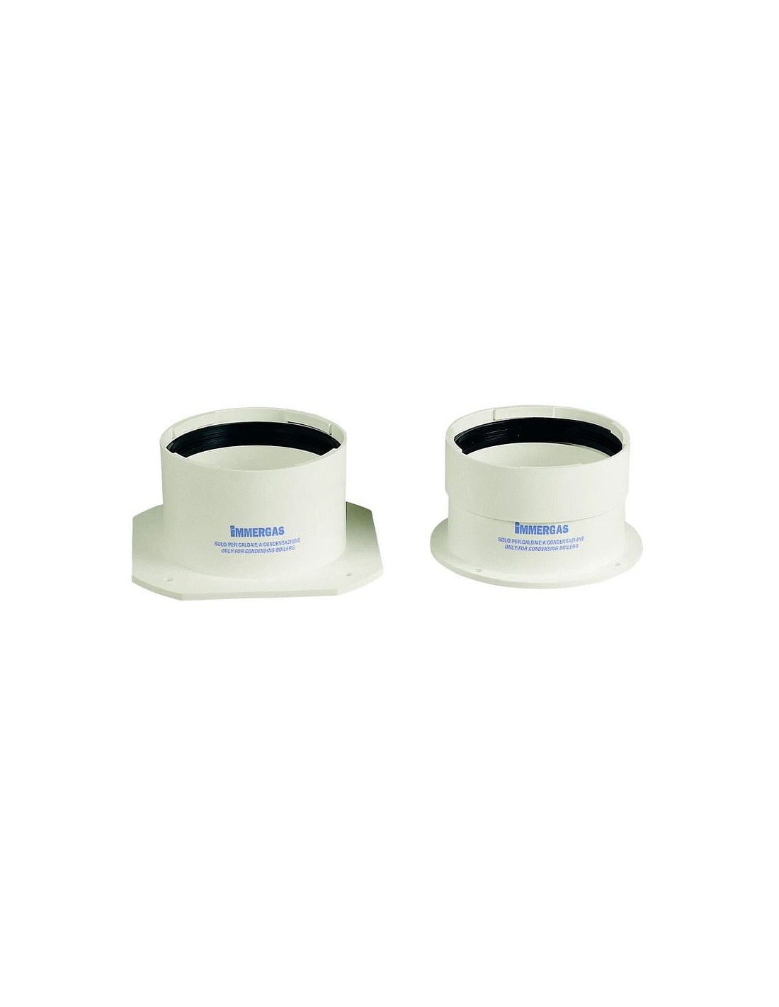 Kit scarico sdoppiato Immergas tronchetti flangiati Ø80/80 (per caldaie a condensazione)