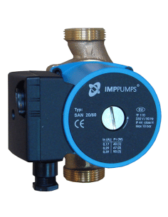 Circolatore per acqua calda sanitaria IMP PUMPS SAN 15/40-130 con interasse da 130 mm - Climaway