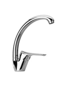 Rubinetto Miscelatore per lavello cucina con canna alta girevole serie Ariel Piralla senza scarico 0RE00104A16 cromato - Clim...