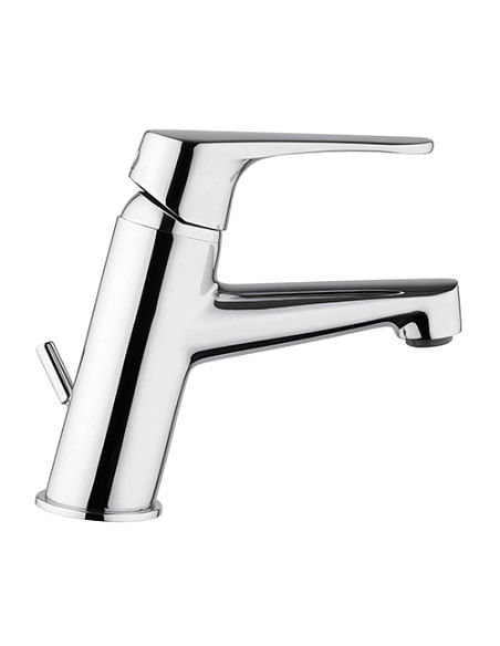 Rubinetto Miscelatore monoforo per lavabo serie Attila Piralla con scarico automatico 0AT00088A22 cromato - Climaway