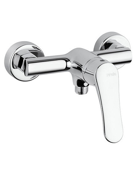 Set Rubinetti Piralla per lavabo e bidet con scarico automatico e doccia esterno serie Attila cromato - Climaway