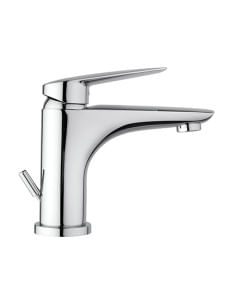 Rubinetto Miscelatore monoforo per lavabo serie Lago Piralla con scarico automatico 0LG00088A22 cromato - Climaway 2