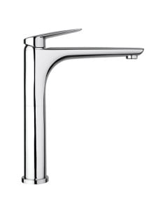 Rubinetto Miscelatore monoforo per lavabo alto serie Lago Piralla con scarico automatico 0LG00488A22 cromato - Climaway 2