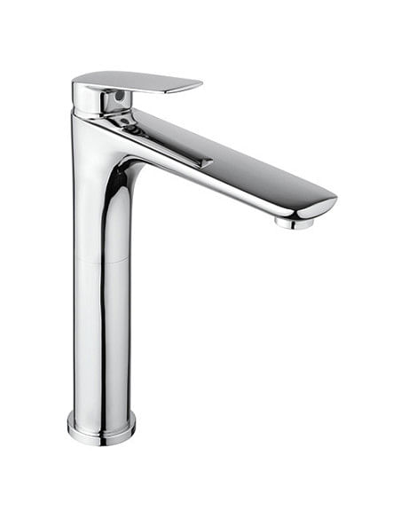 Rubinetto Miscelatore monoforo per lavabo alto serie Lago Piralla con scarico automatico 0LG00488A22 cromato - Climaway