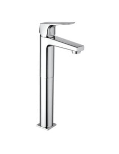 Set Rubinetti Piralla per lavabo alto e bidet con scarico automatico e vasca serie Iceberg cromato - Climaway 2