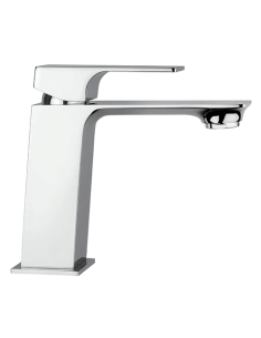 Rubinetto Miscelatore monoforo per lavabo serie Artic Piralla con scarico automatico 0AC00088A22 cromato - Climaway 2