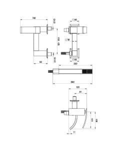 Miscelatore Jacuzzi per vasca esterno serie Glint con Duplex 0IQ00002JA00 cromato - Climaway 2