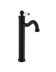 Set Rubinetti Jacuzzi per lavabo alto e bidet senza scarico serie Tosca YO nero opaco - Climaway 2