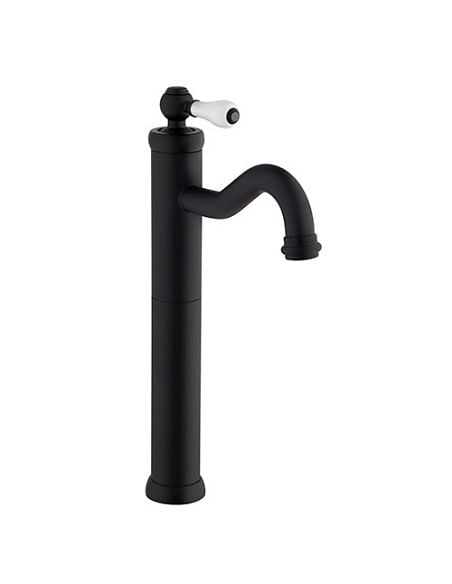 Set Rubinetti Jacuzzi per lavabo alto e bidet senza scarico e vasca serie Tosca YO nero opaco - Climaway