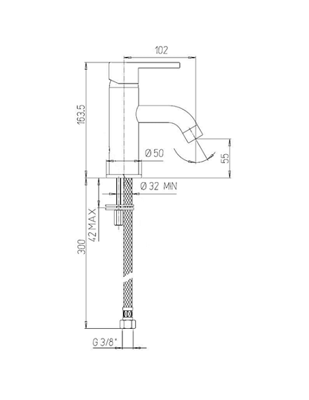 Set Rubinetti Jacuzzi per lavabo e bidet senza scarico serie Sunset cromato - Climaway