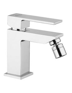 Set Rubinetti Jacuzzi per lavabo e bidet senza scarico e doccia incasso serie Twinkle cromato - Climaway 2