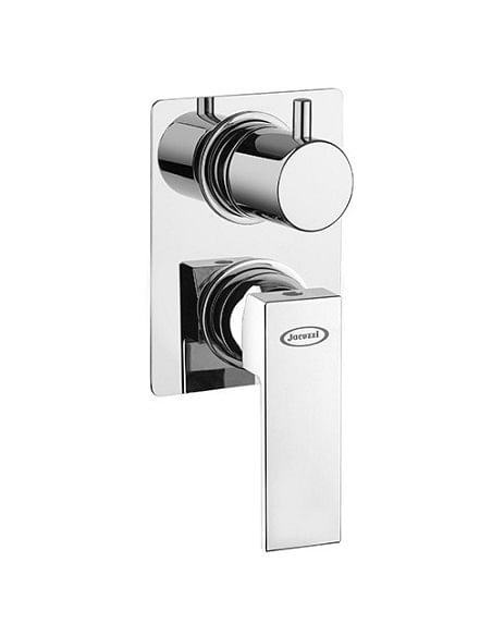 Set Rubinetti Jacuzzi per lavabo a parete e bidet senza scarico e doccia incasso con deviatore serie Twinkle cromato - Climaway
