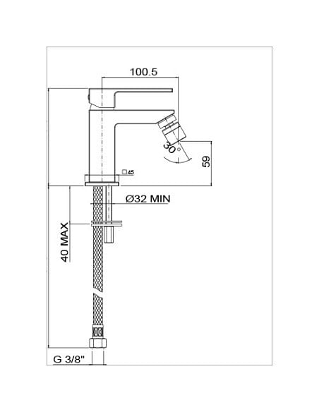 Set Rubinetti Jacuzzi per lavabo a parete e bidet senza scarico e doccia incasso con deviatore serie Twinkle cromato - Climaway