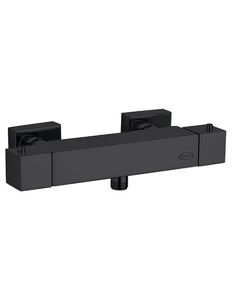 Set Rubinetti Jacuzzi per lavabo alto e bidet senza scarico e doccia esterno serie Twinkle YO nero opaco - Climaway