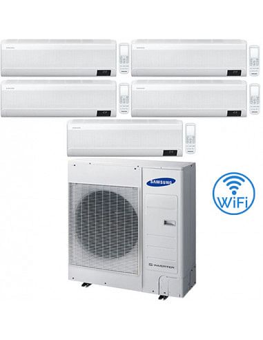 Climatizzatore Condizionatore Samsung WINDFREE AVANT R32 Wifi Penta Split Inverter 9000 + 12000 + 12000 + 12000 + 12000 BTU c...