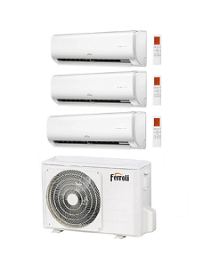 Climatizzatore Condizionatore Ferroli Serie Giada Wifi R32 Trial Split 9000 + 9000 + 12000 BTU con U.E. 2CP001QF 21000 BTU 21... 2