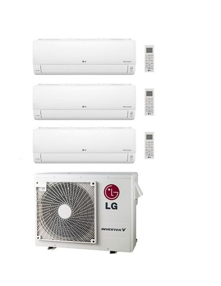 Climatizzatore Condizionatore LG Deluxe UVnano R32 Wifi Trial Split inverter 12000 + 12000 + 12000 BTU con U.E. MU4R25 Classe...