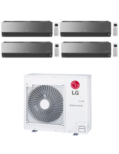 Climatizzatore Condizionatore LG Artcool Mirror UVnano R32 Wifi Quadri Split inverter 9000 + 9000 + 9000 + 9000 BTU con U.E. ... 2