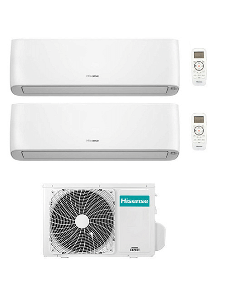 Climatizzatore Condizionatore Hisense Energy Pro Plus (Hi Energy) Wifi R32 Dual Split Inverter 9000 + 12000 BTU con U.E. 2AMW...
