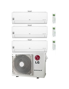 Climatizzatore Condizionatore LG Atmosfera R32 Trial Split Dual Inverter 9000 + 9000 + 9000 BTU con U.E. MU3R19 NOVITÁ Classe... 2