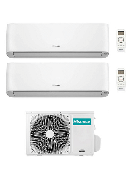 Climatizzatore Condizionatore Hisense Energy Pro Plus (Hi Energy) Wifi R32 Dual Split Inverter 9000 + 9000 BTU con U.E. 2AMW3...