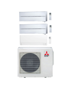 Climatizzatore Condizionatore Trial Split Mitsubishi Kirigamine Style + MSZ-AY Wifi R32 Inverter 9000 + 9000 + 12000 BTU con ... 2
