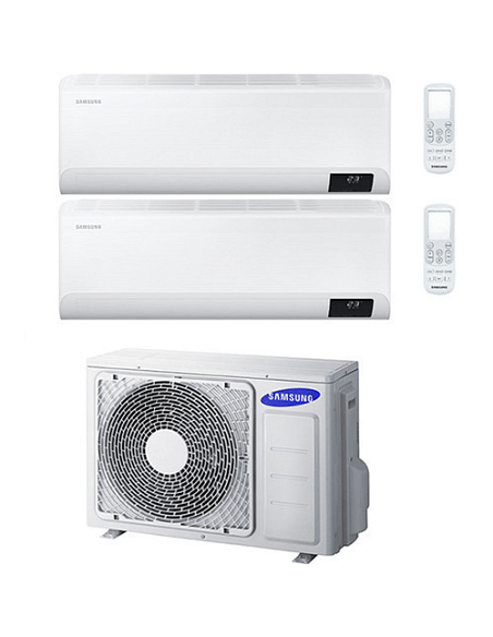 Climatizzatore Condizionatore Samsung CEBU R32 Wifi Dual Split Inverter 7000 + 12000 BTU con U.E. AJ040TXJ2KG/EU NOVITÁ Class...